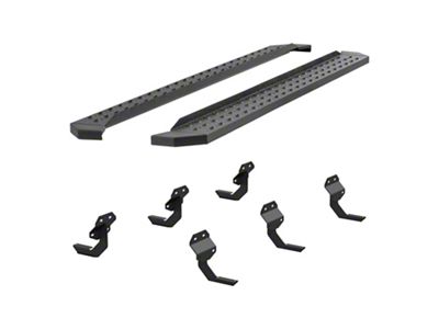 RidgeStep 6.50-Inch Running Boards; Textured Black (17-25 F-250 Super Duty SuperCrew)