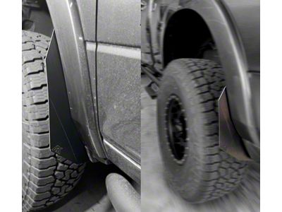 Ark Splash Guards TriXpoly Micro Splash Guards; Rear; Black (10-25 RAM 2500)
