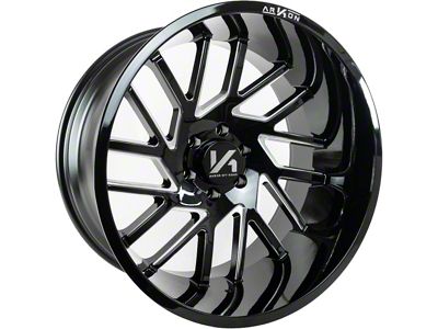 Arkon Off-Road Mandela Gloss Black Milled 6-Lug Wheel; 26x14; -81mm Offset (04-08 F-150)