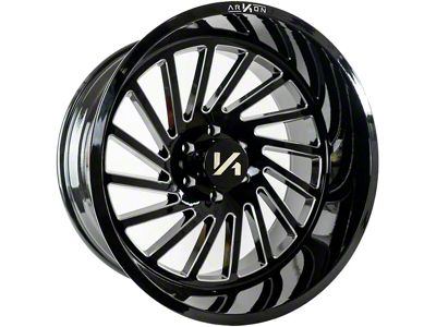 Arkon Off-Road Caesar Gloss Black Milled 6-Lug Wheel; 26x14; -81mm Offset (07-13 Sierra 1500)