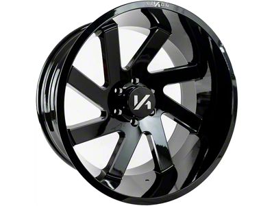 Arkon Off-Road Lincoln Gloss Black Milled 6-Lug Wheel; 24x14; -81mm Offset (07-14 Yukon)