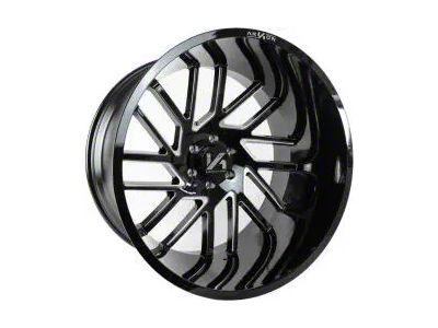 Arkon Off-Road Mandela Gloss Black Milled 8-Lug Wheel; 26x14; -81mm Offset (08-10 F-250 Super Duty)