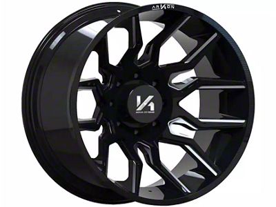 Arkon Off-Road Roosevelt Gloss Black Milled 8-Lug Wheel; 20x10; -25mm Offset (10-18 RAM 3500 SRW)