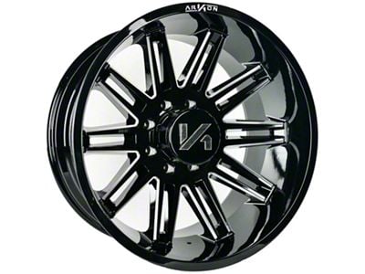 Arkon Off-Road Churchill Gloss Black Milled 8-Lug Wheel; 26x14; -81mm Offset (17-22 F-250 Super Duty)