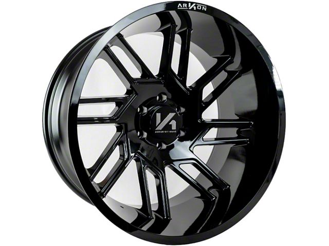 Arkon Off-Road DaVinci Gloss Black 8-Lug Wheel; Right Directional; 20x10; -25mm Offset (17-22 F-250 Super Duty)