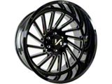 Arkon Off-Road Caesar Gloss Black Milled 6-Lug Wheel; 24x14; -81mm Offset (23-26 Canyon)