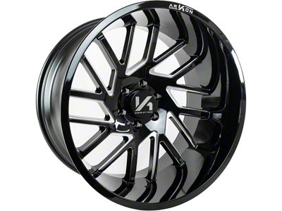 Arkon Off-Road Mandela Gloss Black Milled 6-Lug Wheel; 24x14; -81mm Offset (23-26 Colorado)