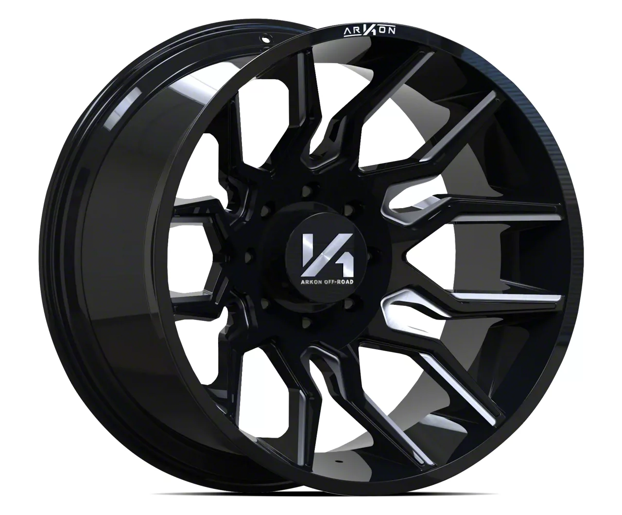 Arkon Off-Road RAM 1500 Roosevelt Gloss Black with Milled Edges 6