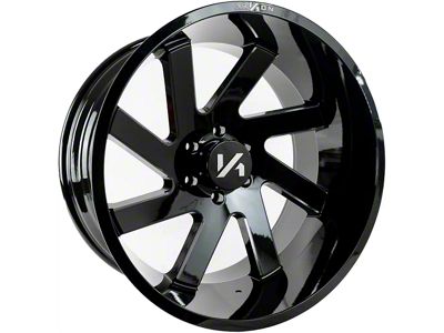 Arkon Off-Road Lincoln Gloss Black Milled 8-Lug Wheel; Right Directional; 20x12; -51mm Offset (19-24 RAM 2500)