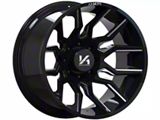Arkon Off-Road Roosevelt Gloss Black Milled 8-Lug Wheel; 20x10; -25mm Offset (19-25 RAM 3500 SRW)