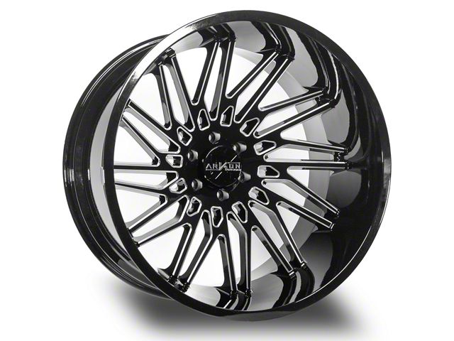 Arkon Off-Road Ranger Apollo Gloss Black Milled 6-Lug Wheel; 24x14 ...