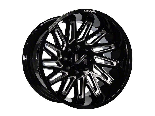 Arkon Off-Road Ranger Armstrong Gloss Black Milled 6-Lug Wheel; 24x14 ...