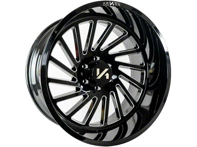 Arkon Off-Road Ranger Caesar Gloss Black Milled 6-Lug Wheel; 26x14 ...