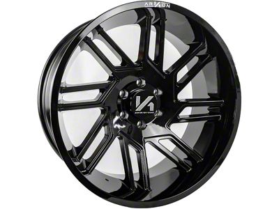 Arkon Off-Road DaVinci Gloss Black 6-Lug Wheel; 20x10; -25mm Offset (19-24 Silverado 1500)