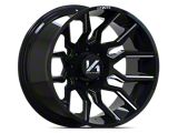 Arkon Off-Road Roosevelt Gloss Black with Milled Edges 6-Lug Wheel; 20x12; -51mm Offset (19-26 Silverado 1500)