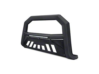 Armordillo AR Series Bull Bar with LED Light Bar; Matte Black (05-11 Dakota)