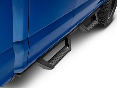 Armordillo AR Drop Side Step Bars; Matte Black (15-25 F-150 SuperCab)