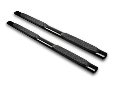 Armordillo 5-Inch Oval Side Step Bars; Black (04-08 F-150 SuperCab)