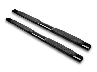 Armordillo 5-Inch Oval Side Step Bars; Black (15-25 F-150 SuperCab)