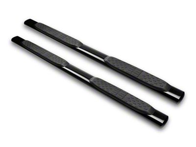 Armordillo 5-Inch Oval Side Step Bars; Black (15-24 F-150 SuperCab)