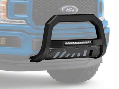 Armordillo AR Series Bull Bar with LED Light Bar; Matte Black (04-24 F-150, Excluding Raptor)