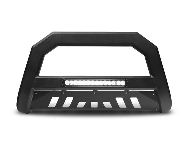 Armordillo AR Series Bull Bar with Aluminum Skid Plate and LED Light Bar; Matte Black (97-03 F-150)
