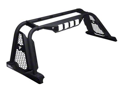 Armordillo CR-M Chase Rack with LED Shroud; Matte Black (97-24 F-150 Styleside)