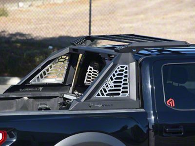 Armordillo CR-X Rack Chase Rack; Matte Black (97-24 F-150 Styleside)