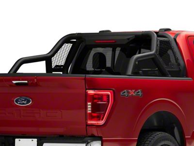 Armordillo CR1 Chase Rack with LED Shroud; Matte Black (97-24 F-150 Styleside)