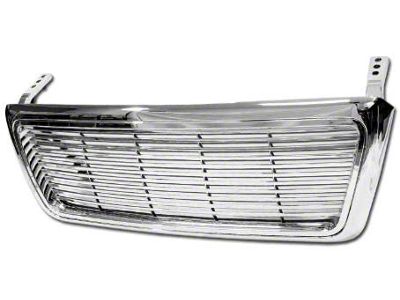 Armordillo Horizontal Style Upper Replacement Grille; Chrome (04-08 F-150)