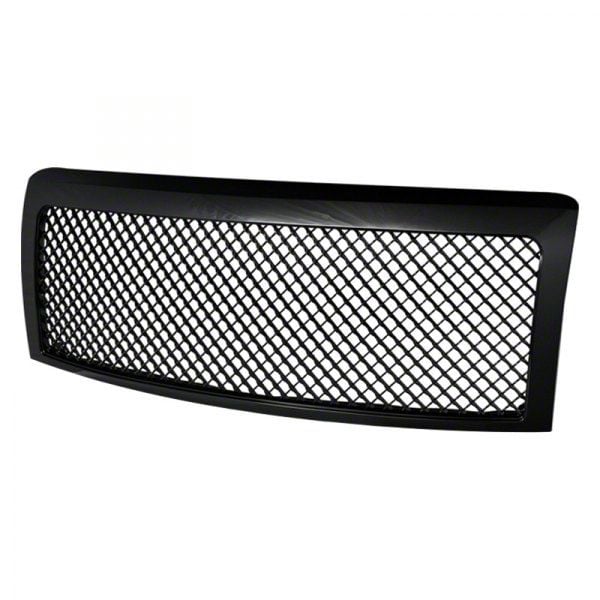 Armordillo Mesh Style Upper Replacement Grille; Gloss Black (09-14 F-150, Excluding Raptor)