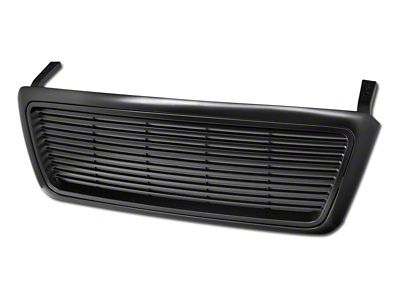 Armordillo Horizontal Style Upper Replacement Grille; Matte Black (04-08 F-150)