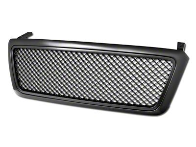 Armordillo Mesh Style Upper Replacement Grille; Matte Black (04-08 F-150)