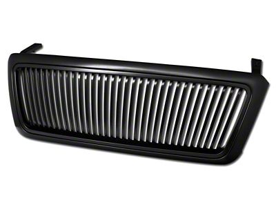 Armordillo Vertical Style Upper Replacement Grille; Matte Black (04-08 F-150)