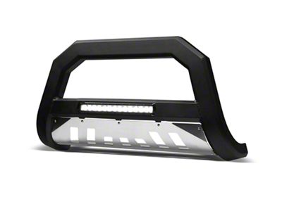 Armordillo AR Series Bull Bar with LED Light Bar and Aluminum Skid Plate; Matte Black (19-24 RAM 1500, Excluding TRX)