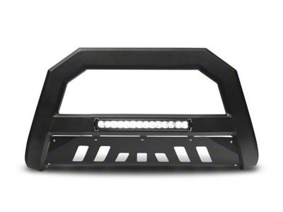 Armordillo AR Series Bull Bar with Aluminum Skid Plate and LED Light Bar; Matte Black (09-18 RAM 1500, Excluding Rebel)