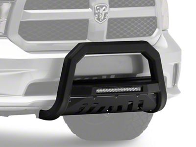 Armordillo AR Series Bull Bar with LED Light Bar; Textured Black (09-18 RAM 1500, Excluding Rebel)