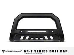 AR-T Series Bull Bar with LED Light Bar; Pre-Drilled for Front Parking Sensors; Matte Black (19-24 RAM 1500 Rebel, TRX)