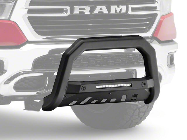 Armordillo AR-T Series Bull Bar; Matte Black (19-24 RAM 1500 w/ Parking Sensors, Excluding TRX)