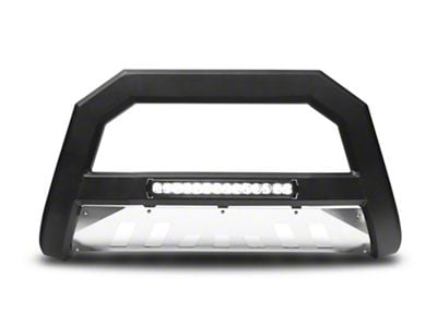 Armordillo AR Series Bull Bar with Aluminum Skid Plate and LED Light Bar; Matte Black (06-08 RAM 1500)
