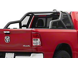 CR1 Chase Rack with 3rd Brake Light; Matte Black (19-25 RAM 1500 w/o RAM Box)