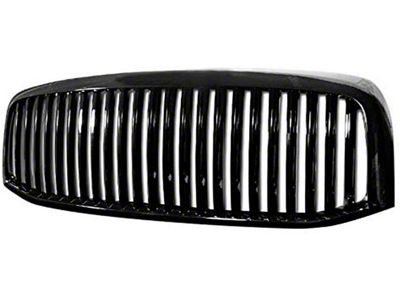 Armordillo Vertical Style Upper Replacement Grille; Gloss Black (06-08 RAM 1500)