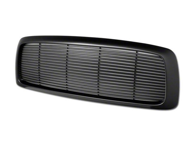 Armordillo Horizontal Style Upper Replacement Grille; Matte Black (02-05 RAM 1500)