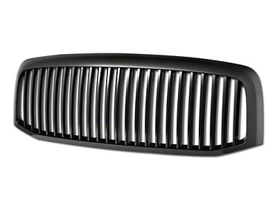 Armordillo Vertical Style Upper Replacement Grille; Matte Black (06-08 RAM 1500)