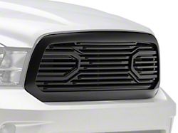 OE Style Upper Replacement Grille; Matte Black (13-18 RAM 1500, Excluding Rebel)