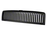 Vertical Style Upper Replacement Grille; Matte Black (94-01 RAM 1500)