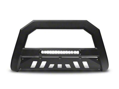 Armordillo AR Series Bull Bar with Aluminum Skid Plate and LED Light Bar; Matte Black (10-18 RAM 2500)