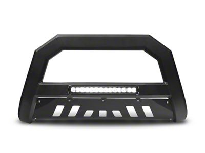 Armordillo AR Series Bull Bar with Aluminum Skid Plate and LED Light Bar; Matte Black (03-09 RAM 2500)