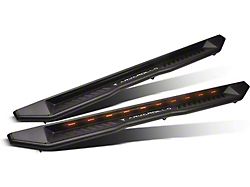 Armordillo FX Running Boards with LED Lights; Matte Black (10-24 RAM 2500 Crew Cab)