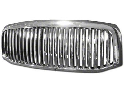 Armordillo Vertical Style Upper Replacement Grille; Chrome (06-09 RAM 2500)